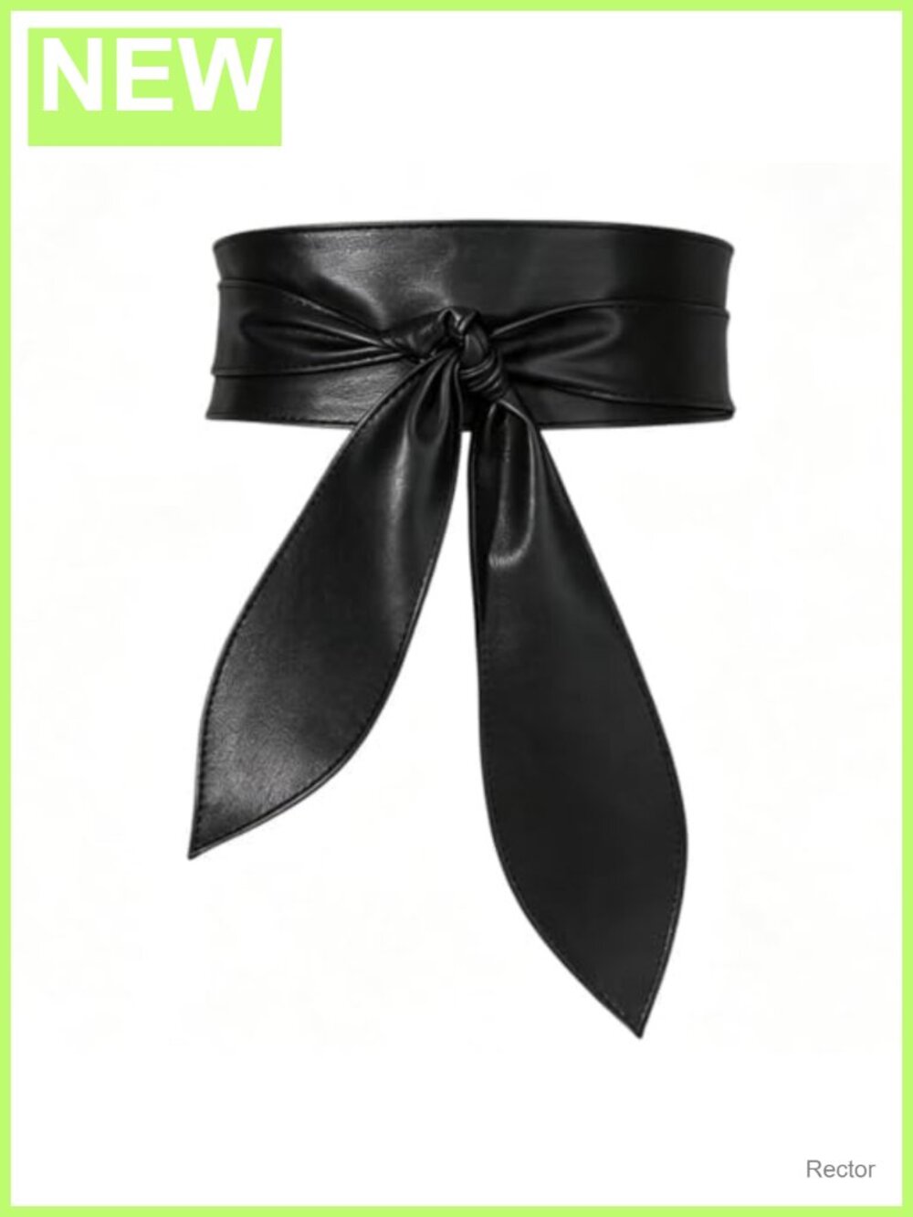 Women Obi Wrap Belt Faux Leather Wide Waist Tie Belt for Dress